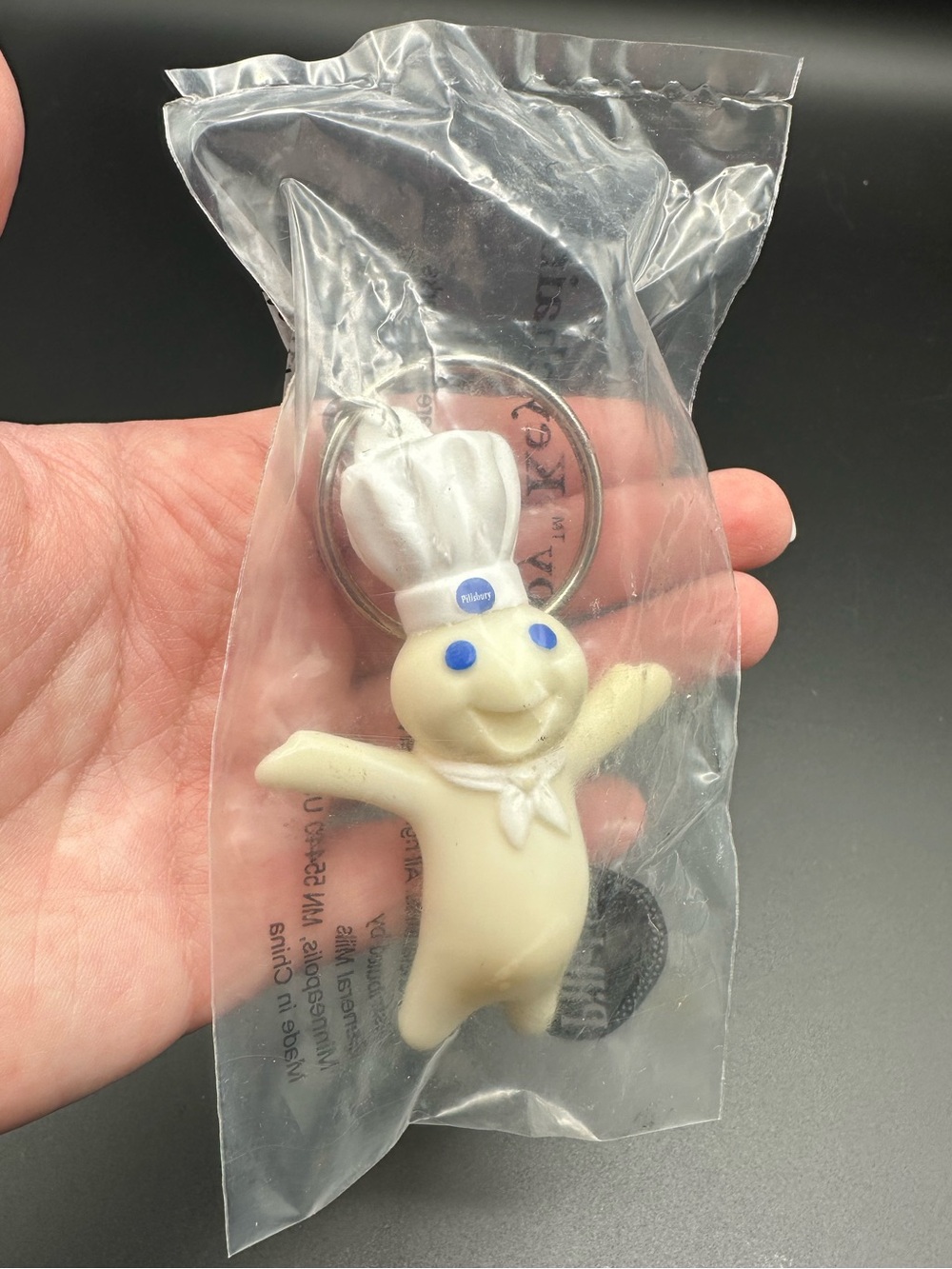 2000s Pillsbury Doughboy Keychain New In Sealed Packaging